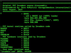 Commodore History - 6502 binarny do kodu asemblera