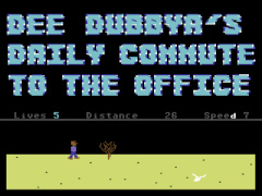 Dee Dubbya's Daily commute to the office - C64