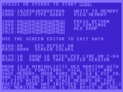 Moon - C64 & VIC20